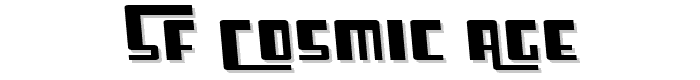 SF Cosmic Age font